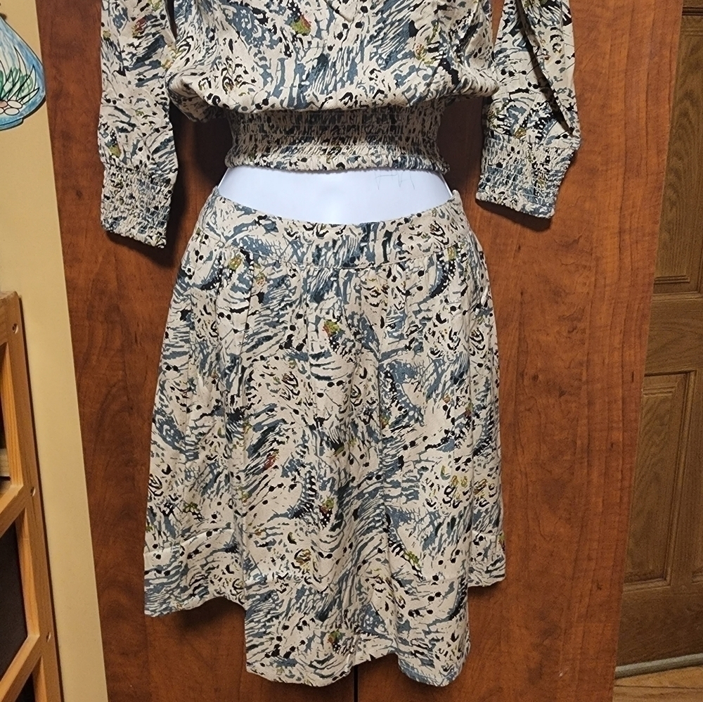 NWT juste cle girls skirt size 128cm/ 8 multicolor adjustable waist